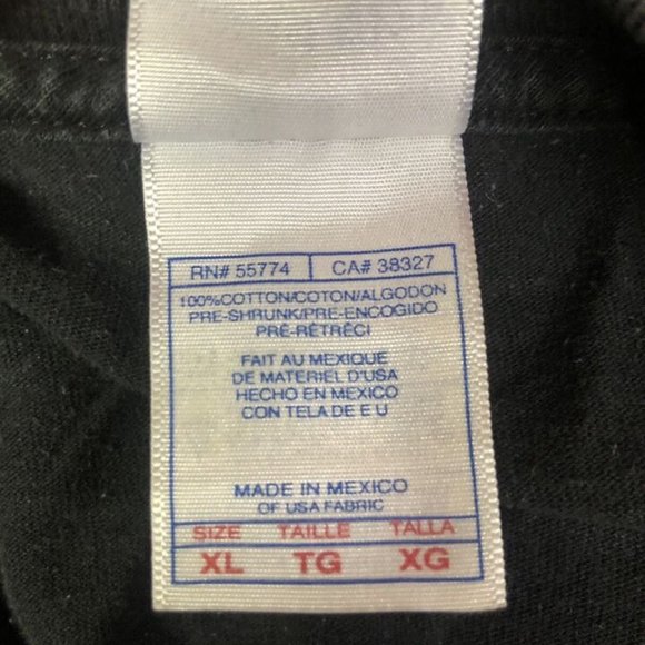 The Great American Hawg Distressed Biker T Shirt Tennesse River Sz XL - Picture 5 of 5